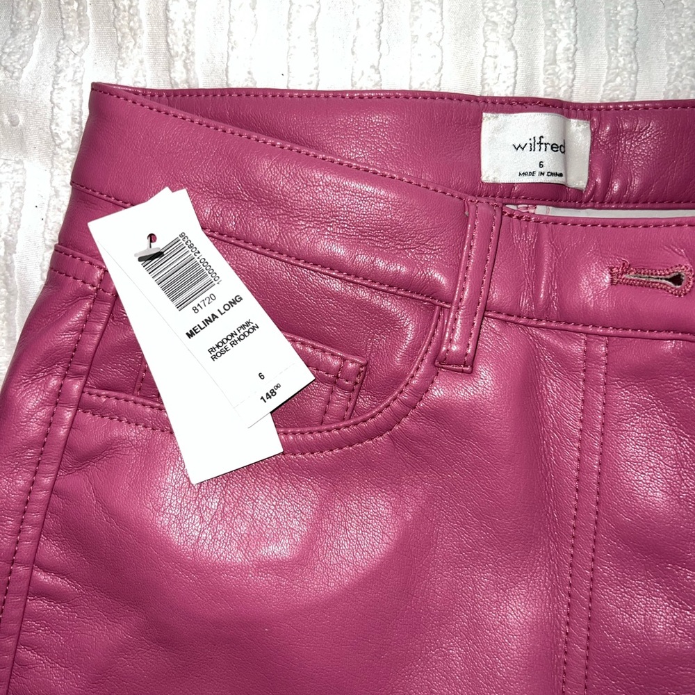 NWT Aritzia Leather Pants